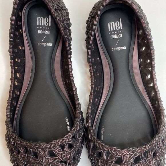 Mini Melissa Campana Crochet Jelly  Ballerina Flats Size13 - Picture 7 of 8